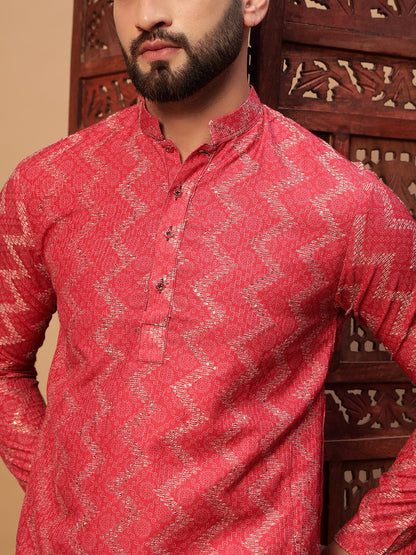 Red Bandhani Print