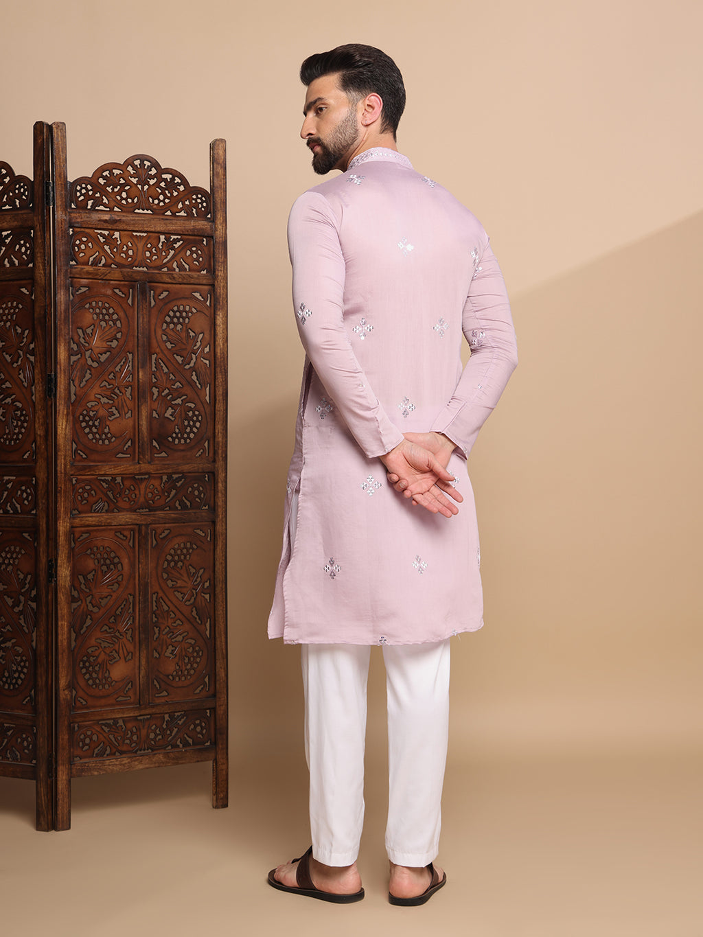 Mauve Majesty Sequin kurta set
