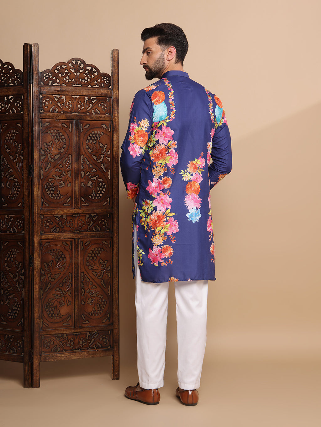 Royal Bloom Digital Print Kurta Set