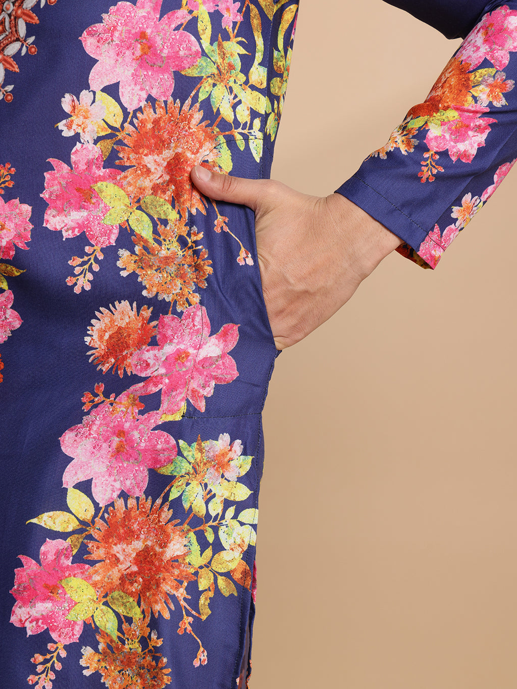 Royal Bloom Digital Print Kurta Set