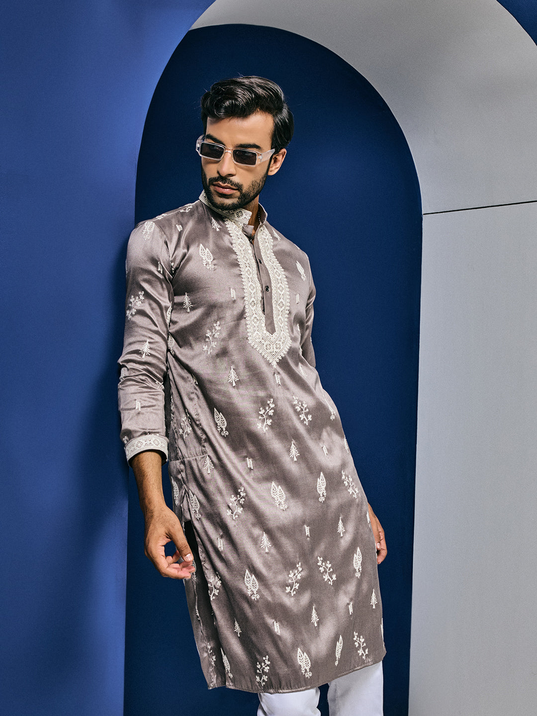 Dusky Elegance Kurta-pant Set