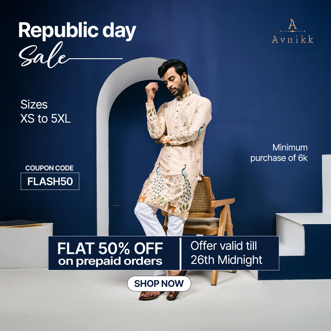 Mayur Baag Peach Kurta-pant set