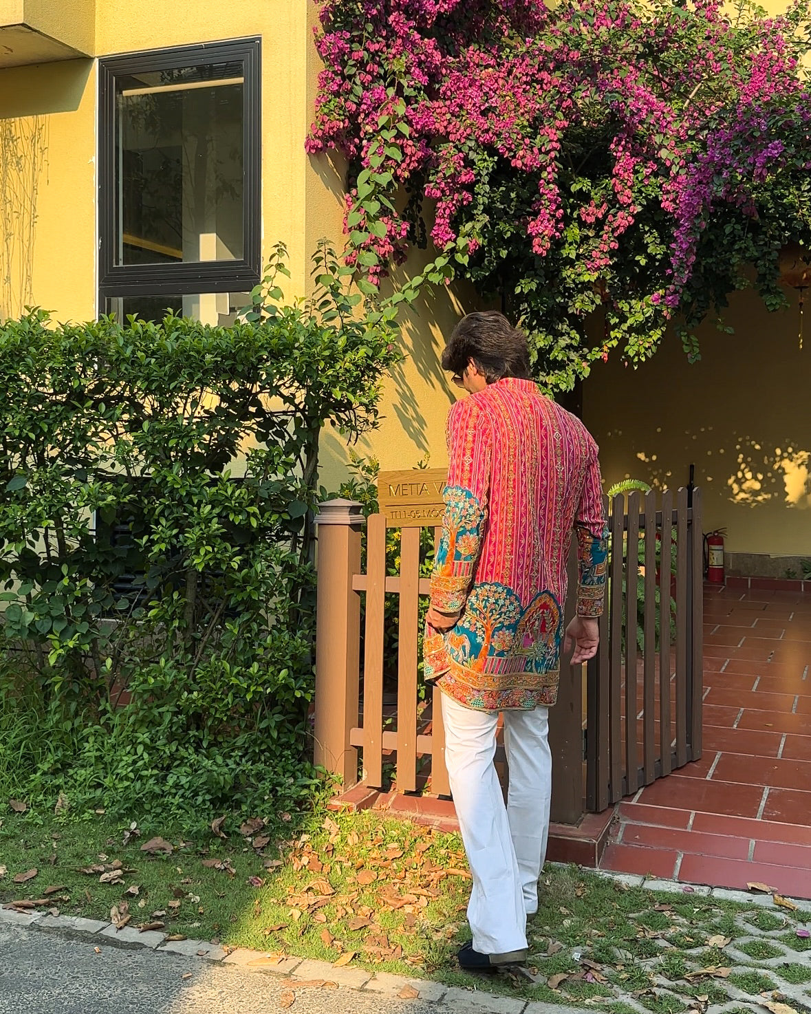 The Darbar Embroidered Kurta (Deep Red)