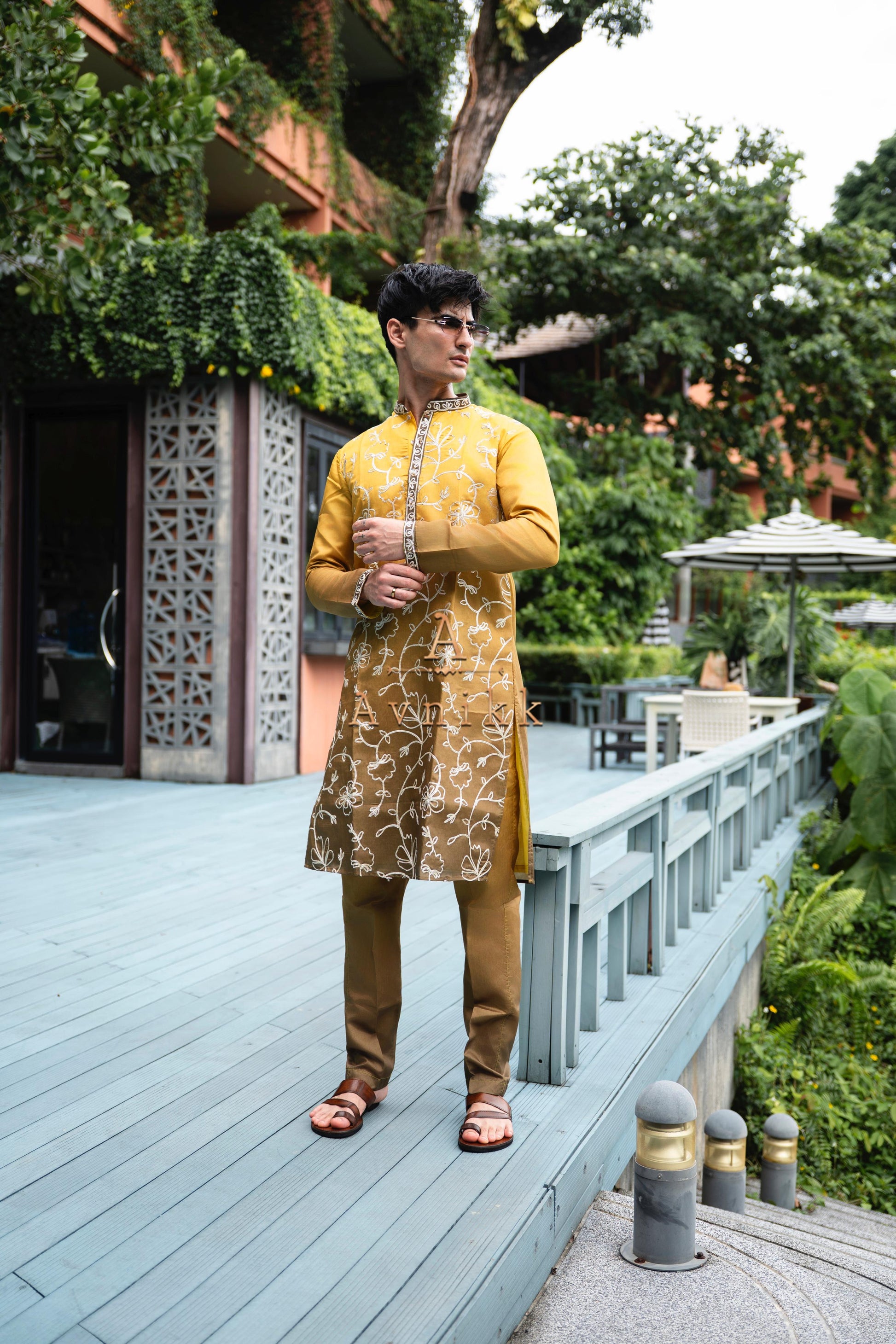 Golden Isle Kurta.