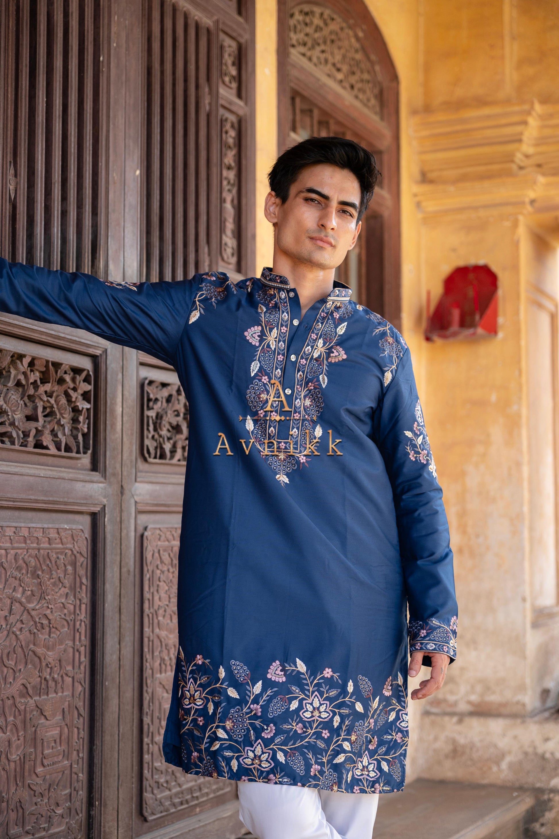 Royal Azure Kurta.