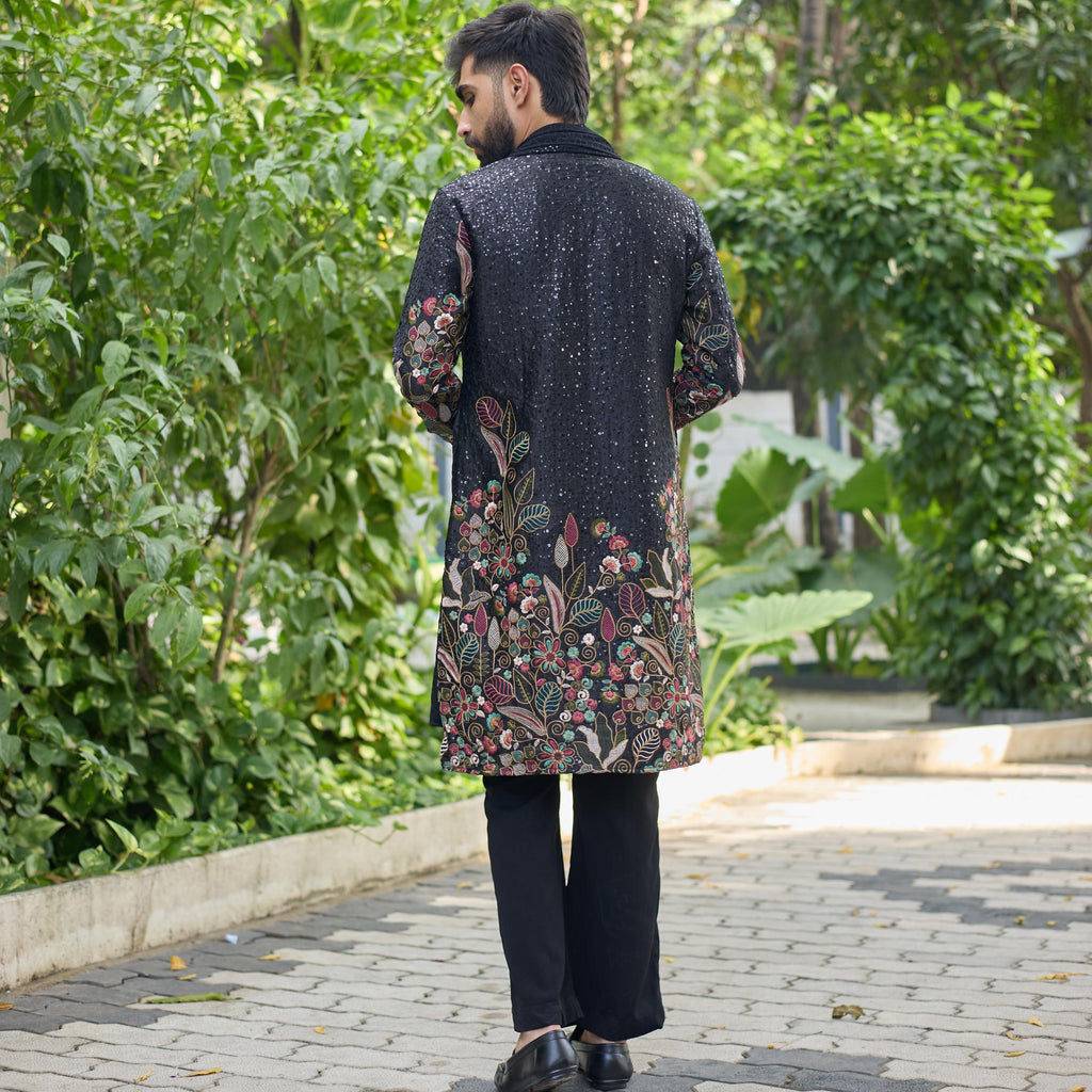 Floral Dynasty floral Embroidery Sequins Kurta Set